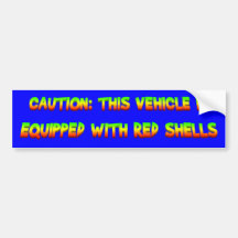red shells bumper sticker