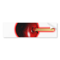 Red Shiny Apple -  Forbidden Fruit Bumper Sticker