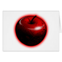 Red Shiny Apple - Forbidden Fruit cards by spacedust Red Shiny Apple - Forbidden Fruit cards