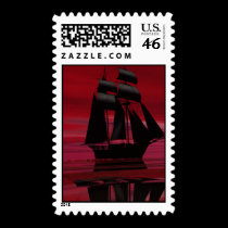Red Ship stamps