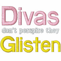 Red Shirt Divas Don't Perspire They Glisten