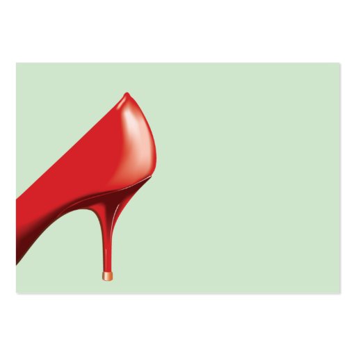 Red Shoe - Chubby Business Cards (back side)