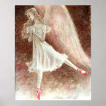 Red shoes art print