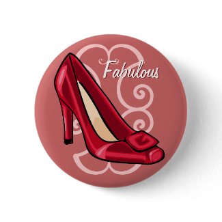 Red Shoes Button button
