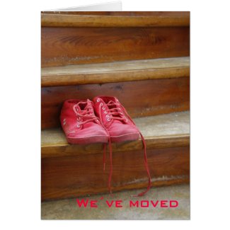 Red shoes we´ve moved cards