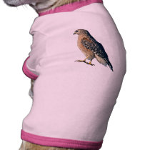 Red Shoulder Hawk Doggie T-shirt