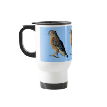 Red Shoulder Hawk Travel Mug