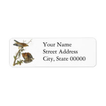 Red-shouldered Hawk, John Audubon Custom Return Address Label