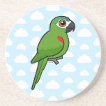 Red-shouldered Macaw Sandstone Drink Coaster