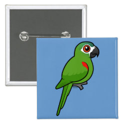 Birdorable Red-shouldered Macaw Square Button