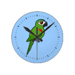Red-shouldered Macaw Wall Clock