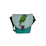 Red-shouldered Macaw Custom Messenger Bag