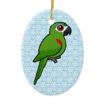Red-shouldered Macaw Oval Ornament