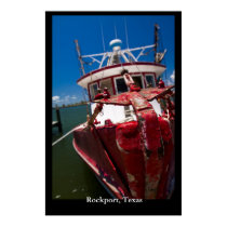 Red Shrimp Boat posters