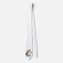 Red Siberian Husky Tie by GreyWolfCreation Red Siberian Husky Tie