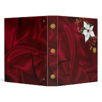 Red Silk Holiday Binder Notebook by RanchLady Red Silk Holiday Binder Notebook