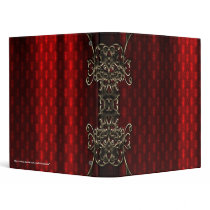 Red Silk Ornate Gold Gothic Vampire Binder