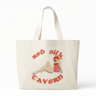 Red Silk Tote bag
