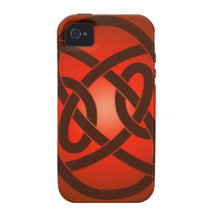 Red Single Loop Knot Vibe iPhone 4 Case