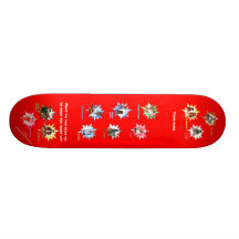 Red Skateboard w/ Professionals as Cartoons