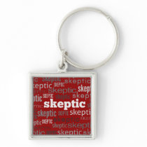 Red Skeptic Keychains