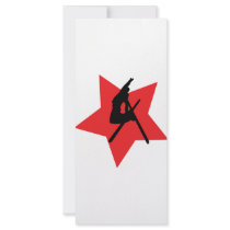 red ski jump icon rack cards