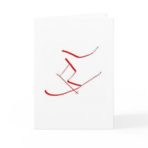 Red Skier cards by BEHR Red Skier cards