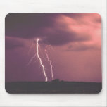 Red Skies with Lightning Mousepad