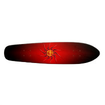 Red Skull Deck Skateboard by Firecrackinmama Red Skull Deck Skateboard