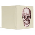 Red Skull Face Vinyl Binder