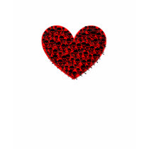 Red Skull Heart t-shirts by JuJuGarden Red Skull Heart t-shirts