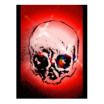 Red Skull Post Card