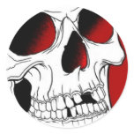 Red Skull Sticker