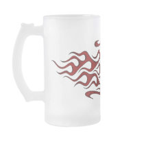 Red Skull Up in Flames mugs by MANolan Red Skull Up in Flames mugs