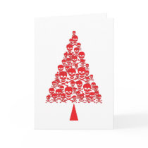 Red Skull Xmas Tree cards by JuJuGarden Red Skull Xmas Tree cards