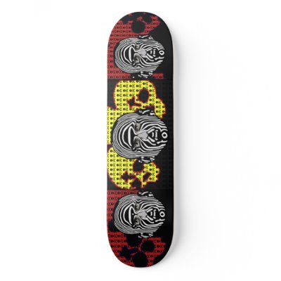 RED SKULL/YELLOW SKULL SKATE DECKS by richardhead