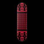 Red Skulls Invasion on Black skateboards