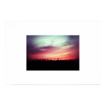 Red sky at night posters