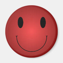 Red Smiley Fridge Magnets