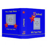 Red Smiley Stars 3rd Year Memories Album Vinyl Binder