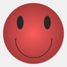 Red Smiley Stickers