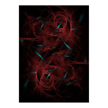 Red Smoke Blue Ribbon posters