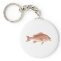 Red Snapper Art Key Chains