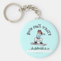 Red Snowboarder Key Chains