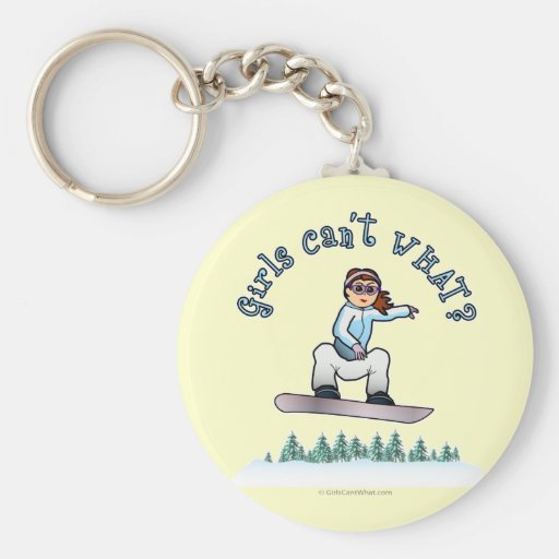 Red Snowboarder Keychain