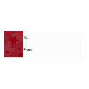 Red Snowflake Christmas Gift Tag business cards by Christianphotogirl Red Snowflake Christmas Gift Tag business cards