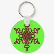 RED SNOWFLAKE keychains