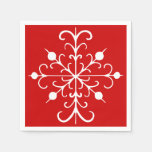 Red Snowflake Napkins Paper Napkin