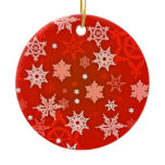 Red Snowflake Ornament