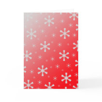 Red Snowflakes Card cards